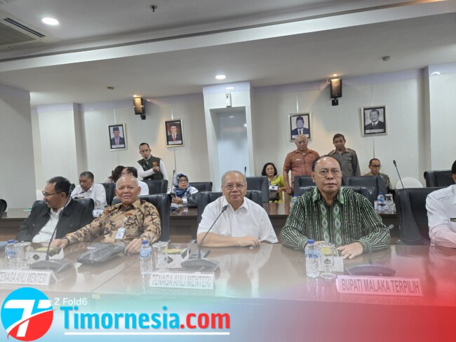 Ket. Foto : Bupati Malaka Terpilih dr. Stefanus Bria Seran, MPH saat mengikuti rapat koordinasi dengan Kementerian Pertanian Republik Indonesia 