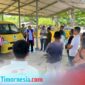 Pastor Paroki Kleseleon, Rm. Leonardus Nahas, Pr Saat Ibadat Pemberkatan Mobil Operasional Milik DPD II Partai Golkar Kabupaten Malaka, Sabtu 1 Maret 2025/Timornesia 