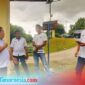 Wakil Bupati Malaka Henri Melki Simu atau HMS Saat Meninjau Bendungan Benenai, Rabu 12/3/2025