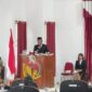 Ket. Foto : Bupati Belu Wilibrodus Lay saat pidato pertama dalam sidang paripurna DPRD Kabupaten Belu, Rabu 26/3/2025/dok. Istimewa/Timornesia 