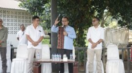 Ket foto : Gubernur NTT Melki Laka Lena didampingi Bupati Belu Wily Lai dan Wakil Bupati Belu Vicente Hornai, Sabtu 29/3/2025/dok. Prokopim Belu/Timornesia 