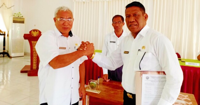 Ket Foto : Serah Terima Jabatan Pejabat Eselon 2 dan Eselon 3 lingkup Pemerintah Kabupaten Malaka, Rabu 23/4/2025/dok Istimewa/Timornesia 
