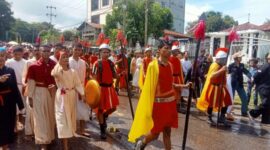 Tablo Jalan Salib Hidup oleh OMK Paroki Katedral Atambua, Jumat 18/4/2025/dok Istimewa/Timornesia 