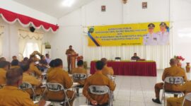 Ket Foto : Wakil Bupati Malaka Henri Melki Simu, A.Md atau HMS saat membuka kegiatan konsultasi publik rancangan awal RPJMD Kabupaten Malaka tahun 2025-2030, Senin 14/4/2025/dok Istimewa/Timornesia 