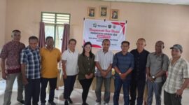 Foto bersama pengurus Koperasi Desa Merah Putih Wehali dan Pengawas bersama Kepala Desa Wehali, Jumat 23/5/2025/dok foto yn/Timornesia 