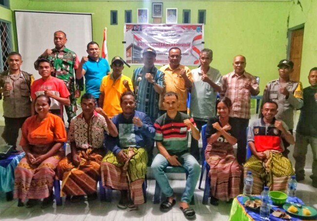 Sosialisasi Koperasi Merah Putih Kuaken di Kantor Desa, Jumat 23/5/2025/dok ES/Timornesia 