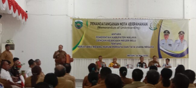 Ket foto: Komitmen Pemerintah Kabupaten Malaka untuk rakyat/dok foto ww/Timornesia 