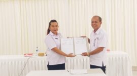Ket foto : RSUPP Betun dan PMI Belu tanda tangan kerja sama tentang pelayanan darah, Rabu 28/5/2025/dok pribadi/Timornesia 