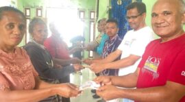 Ket foto : Penyaluran BLT-DD Tahap I dan II di Desa Faennake 2025/dok Erik Suni/Timornesia 