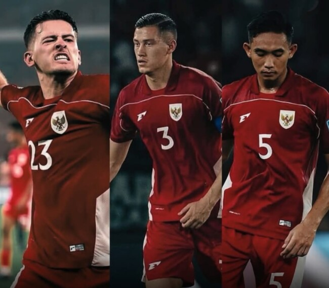 Trio bek Timnas Indonesia, Justin Hubner, Jay Idzes, Rizky Ridho/FB images/Timornesia 