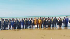 Ket foto : Pelantikan di Pantai Motadikin oleh Bupati Malaka untuk promosi wisata/dok pribadi Gonza/Timornesia 