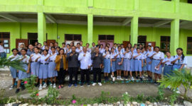 Ket foto : Bawaslu Kabupaten Malaka Goes to School/dok humas Bawaslu Kabupaten Malaka/Timornesia 