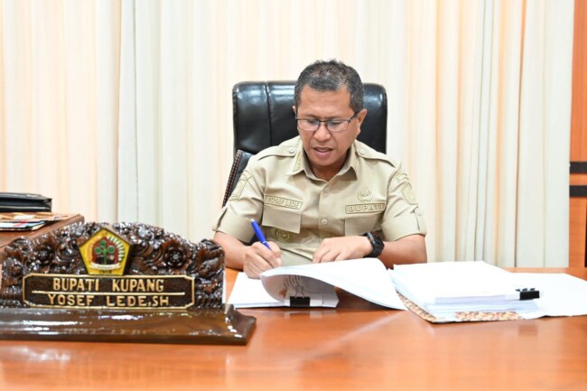 Bupati Kabupaten Kupang Yos Lede/Dok Istimewa/Prokopim Kabupaten Kupang/Timornesia 