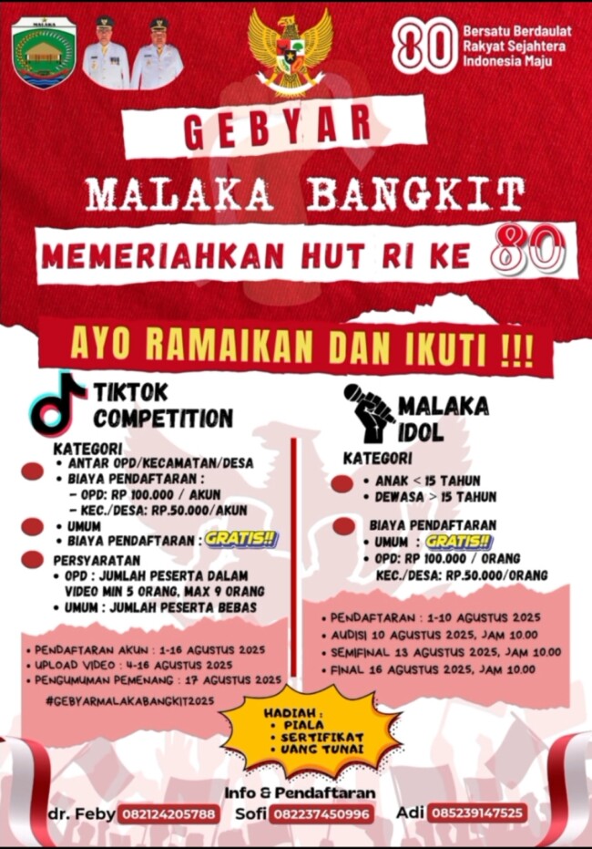 Gebyar Malaka Bangkit dalam rangka menyemarakkan HUT RI ke-80 di Kabupaten Malaka/dok/RSUPP/Timornesia 