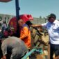 PLH Kepala Dinas Pertanian dan Ketahanan Pangan Kabupaten Malaka Lorens Bere memantau proses perbaikan traktor di halaman Kantor Dinas Pertanian dan Ketahanan Pangan, Rabu 3/9/2025/dok pribadi/Timornesia 
