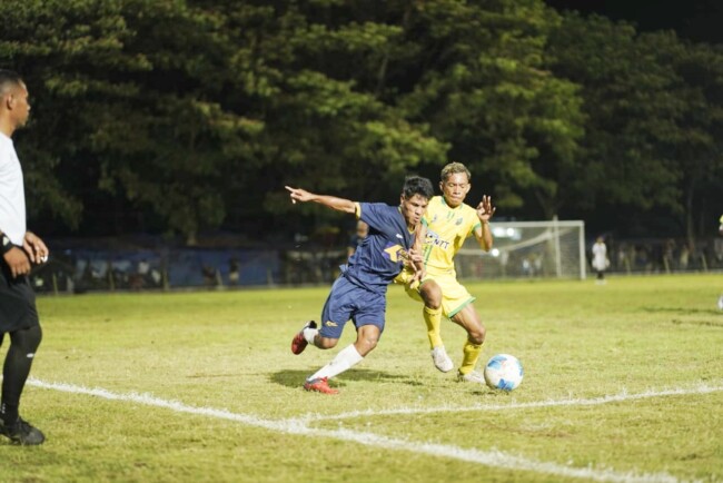 Pertandingan uji coba PS Malaka vs Perss Soe di lapangan umum Betun, Sabtu 18 Oktober 2025/dok istimewa/Timornesia 