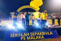 Launching Sekolah Sepak Bola (SSB) PS Malaka oleh Bupati Malaka dr. Stefanus Bria Seran di lapangan umum Betun, Sabtu 25/10/2025/dok pribadi/Gonza/Timornesia 