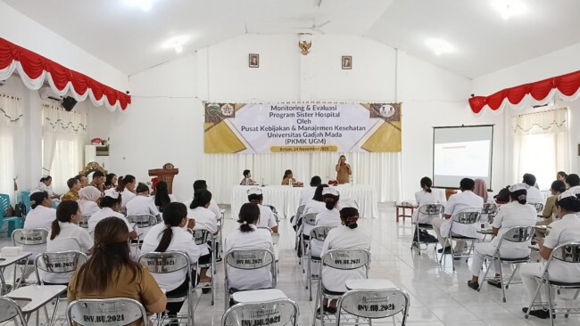 RSUPP Betun Gelar Monev Program Sister Hospital Bersama PKMK UGM untuk Tingkatkan Layanan Kesehatan/dok pribadi/yk/Timornesia 