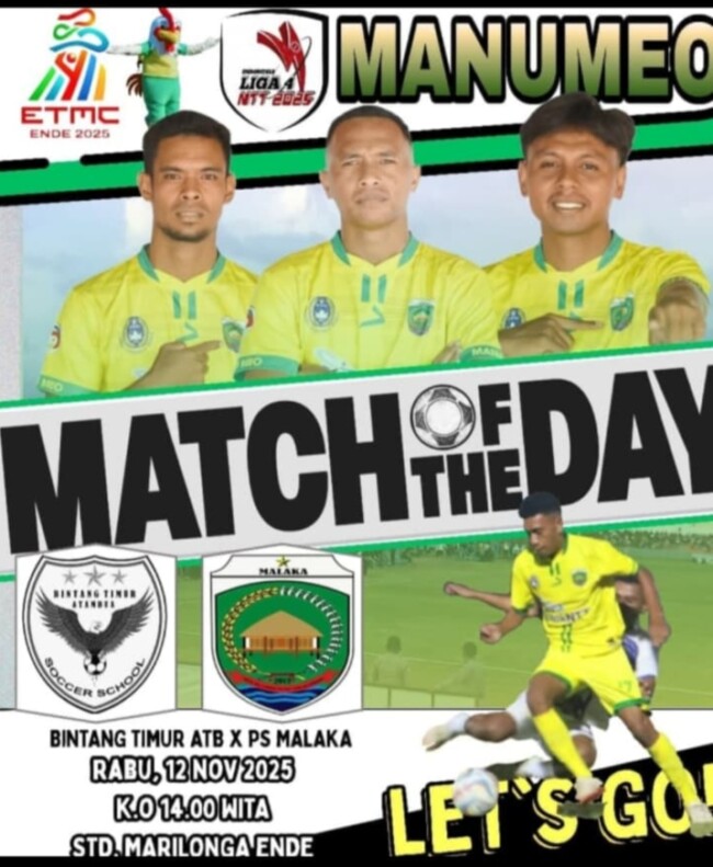 PS Malaka vs Bintang Timur Atambua di Stadion Marilonga Ende/dok Istimewa/PS Malaka/Timornesia 