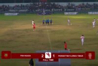PSN Ngada Vs Perseftim Flores Timur/dok images/Timornesia 