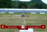 Citra Bakti Ngada Vs BMU Alor Pantar/dok images/Timornesia 
