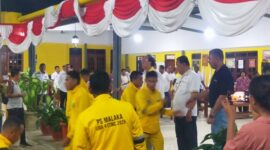 Bupati Malaka dan Wakil Bupati Malaka didampingi PC Bank NTT Cabang Betun menerima tim PS Malaka di rumah jabatan Bupati Malaka/dok pribadi/Timornesia 