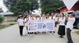 Peserta long March Perlindungan perempuan dan anak di Kabupaten Malaka/dok pribadi/Timornesia 
