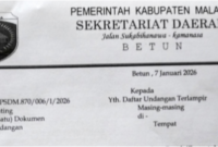 Undangan pelantikan pejabat/Timornesia