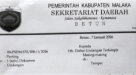 Undangan pelantikan pejabat/Timornesia 