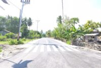 Ket foto: Ruas jalan Hotmix Haitimuk-Kakaniuk yang telah selesai dikerjakan/dok pribadi/gonza/Timornesia