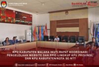 Ket foto : KPU Malaka Ikut Rapat Koordinasi Pengelolaan Website dan PPID/dok images/humas kpu malaka/Timornesia