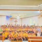 Pramuka SMPK Sulama Kada pose bersama usai tanggung koor sambut hari minggu di gereja Katolik St. Michael Kada, Minggu 15/2/2026/dok pramuka/smpk Sulama kada/ML/Timornesia