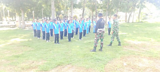 Yonif 744/SYB latih pengurus OSIS SMPK Sulama Kada perkuat disiplin dan karakter lewat PBB dan yel-yel Komando/dok SMPK Sulama Kada/ml/Timornesia