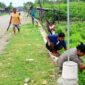 Masyarakat Desa Naas, Kecamatan Malaka Barat membersihkan bahu jalan utama Besikama-Betun, Jumat 13/2/2026/dok Desa Naas/Timornesia