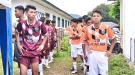 Pertandingan semi final piala Bupati Malaka seri I tahun 2026 antara SSB Malaka Tengah Vs SSB Kecamatan Rinhat/dok pribadi/Timornesia