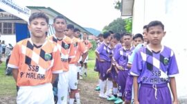 SSB Malaka Tengah U14 Vs SSB Malaka Barat U14 di partai semi final Piala Bupati Malaka Seri I tahun 2026/dok pribadi/Timornesia