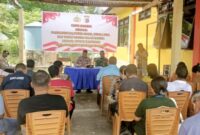 Kapolsek Malaka Barat, IPDA Dony R. Alfatah, menggelar kegiatan coffee morning bersama unsur Forkopincam, tokoh agama, kepala desa, dan tokoh pemuda, Kamis (19/02/2026)/dok polsek Malaka barat/Timornesia