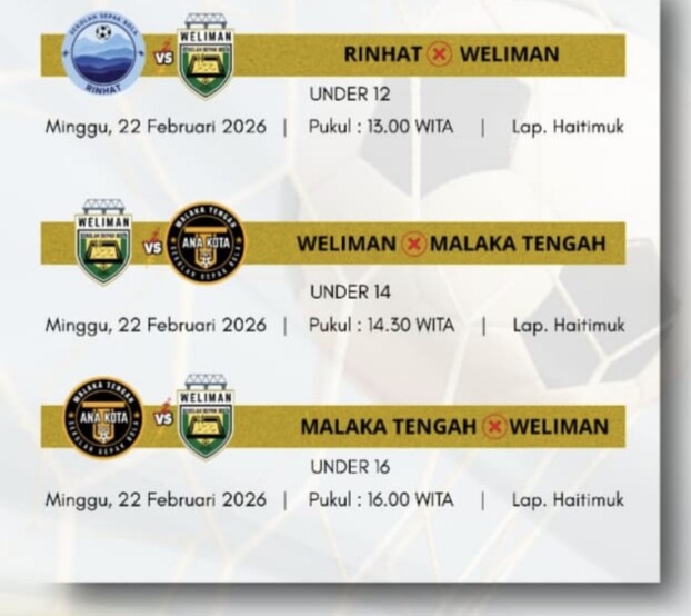 Jadwal pertandingan final Piala Bupati Malaka seri I tahun 2026/dok images/Timornesia
