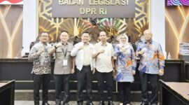 Ketua DPRD Kabupaten Malaka Adrianus Bria Seran yang juga menjabat sebagai salah satu Dewan Pengurus Nasional ADKASI menghadiri audiens dan silahturahmi dengan Badan Legislasi (Baleg) DPR RI, Selasa 3/3/2026/dok istimewa/Timornesia