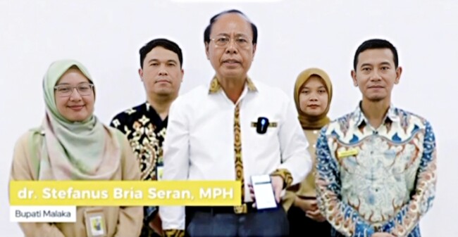 Bupati Malaka Stefanus Bria Seran mengajak masyarakat untuk taat membayar pajak/dok images/timornesia