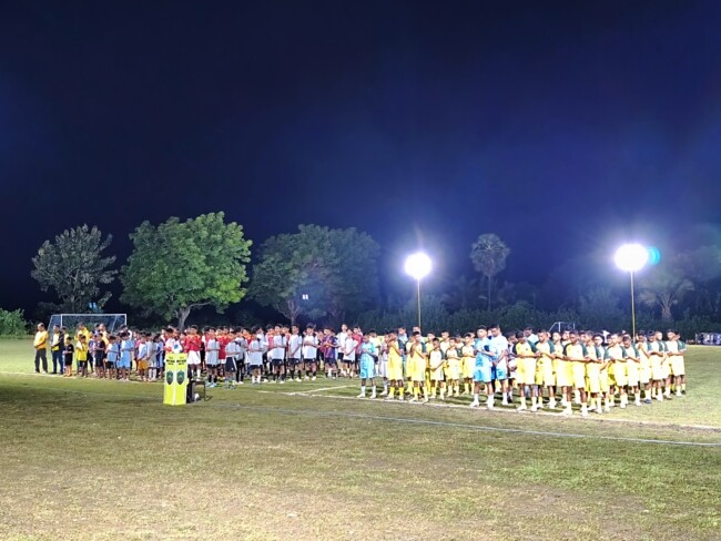 Peresmian SSB Malaka Tengah Aintasi di lapangan Haitimuk yang merupakan home base SSB PS Malaka/dok pribadi/Timornesia