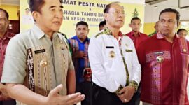 Bupati Belu Wilybrodus Lay, Bupati Malaka Stefanus Bria Seran, Bupati Timor Tengah Utara Yosep Falentinus Delasalle Kebo/dok istimewa/Timornesia