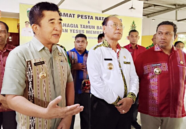 Bupati Belu Wilybrodus Lay, Bupati Malaka Stefanus Bria Seran, Bupati Timor Tengah Utara Yosep Falentinus Delasalle Kebo/dok istimewa/Timornesia