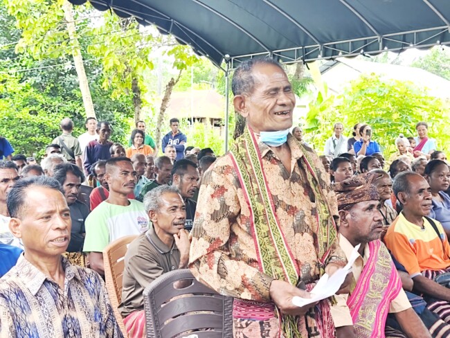Tokoh masyarakat Desa Oekmurak Patris Bria Taek/dok istimewa/Timornesia