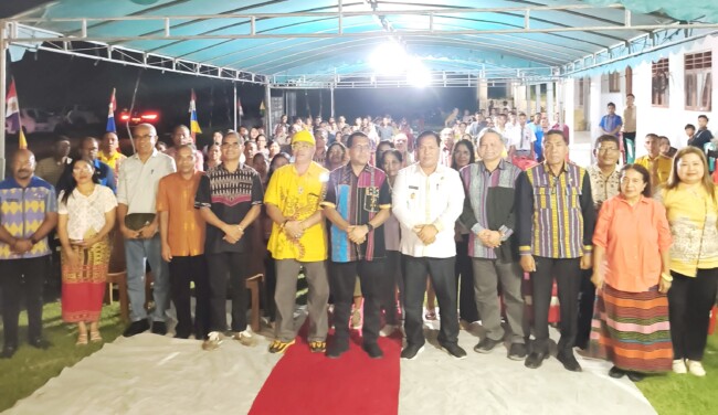 Gubernur NTT Emanuel Melkiades Laka Lena saat melakukan kunjungan ke SMK Genoveva Kabupaten Malaka, Minggu 29/3/2026/dok istimewa/Timornesia