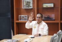 Gubernur NTT Emanuel Melkiades Laka Lena menyampaikan sambutan via daring pada Musrenbang RKPD Kabupaten Malaka tahun 2027, Kamis 9/4/2026/dok istimewa/Dio Ceufin/Timornesia