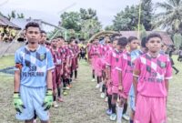 Pertandingan liga 2 Piala Bupati Malaka Seri II tahun 2026 antara SSB Kecamatan Rinhat Vs SSB Kecamatan Sasitamean/dok istimewa/Timornesia
