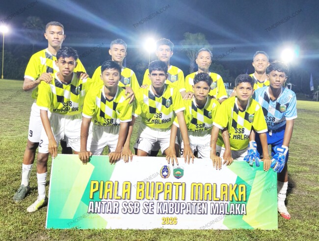 Tim SSB Aintasi Kecamatan Malaka Tengah pada Liga 1 Piala Bupati Malaka Seri II tahun 2026/dok istimewa/Timornesia
