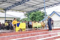 Ketua PSSI Kabupaten Malaka sekaligus Ketua SSB PS Malaka Adrianus Bria Seran saat membuka pergelaran Piala Bupati Malaka Seri II tahun 2026/dok istimewa/Timornesia