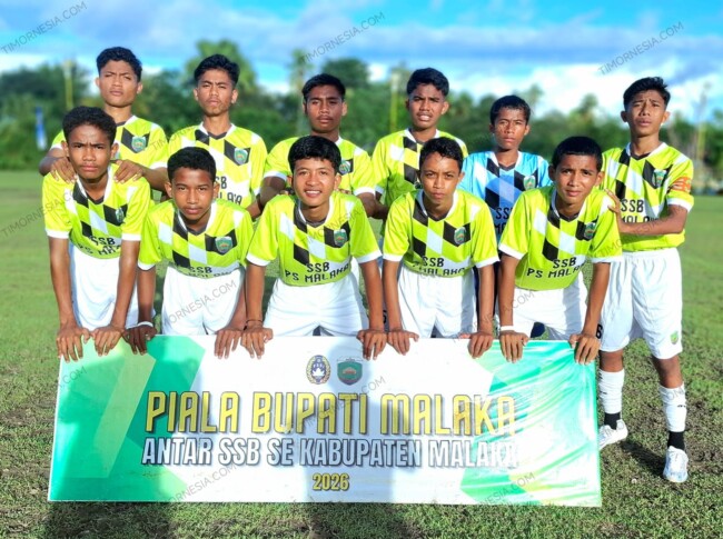 SSB Aintasi Kecamatan Malaka Tengah U-14 pada Piala Bupati Malaka Seri II tahun 2026/dok istimewa/Timornesia
